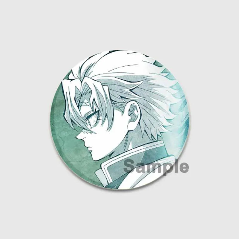 58/32/44mm Anime Demon Slayer Round Brooches Cartoon Lapel Pins Cosplay Badges Backpack Clothes Bag Jewelry Accessories Gifts