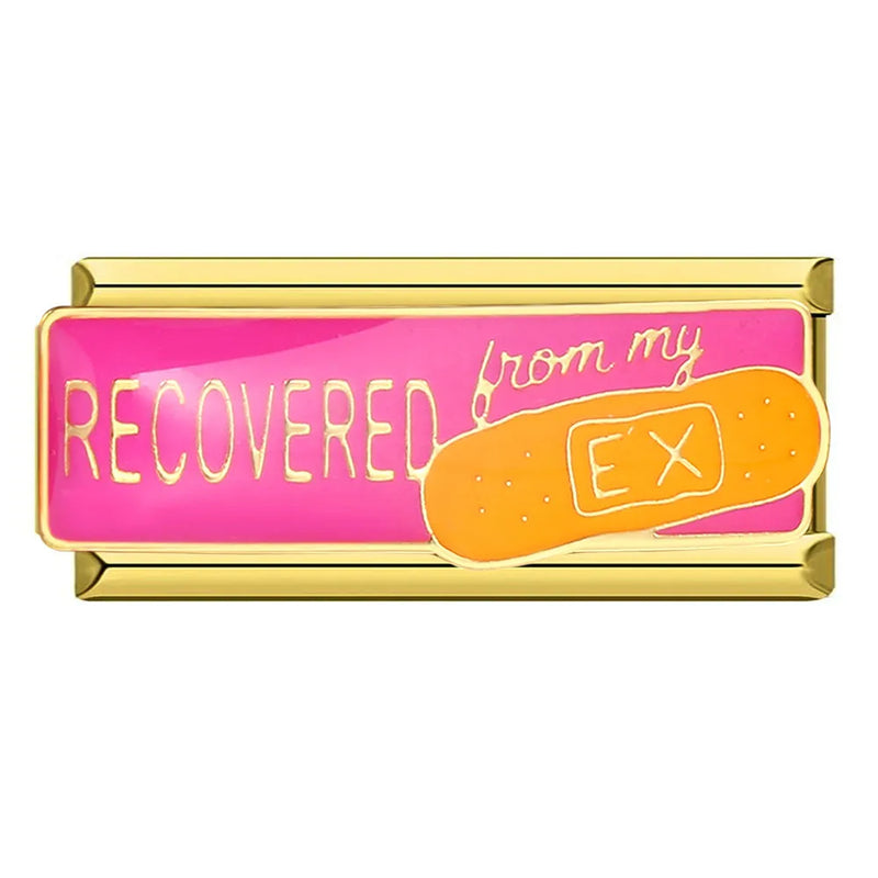 GEMOSA New Personalized Signature Words Italian Charms Link Fit 9mm Stainless Steel Bracelet Making DIY Jewelry for Women Men