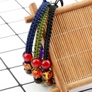 Hot 7 Chakra Beads String Bracelet Handmade 6/8mm Natural Stone Braided Yoga Reiki Healing Balance Bangles Yoga Jewelry Gifts