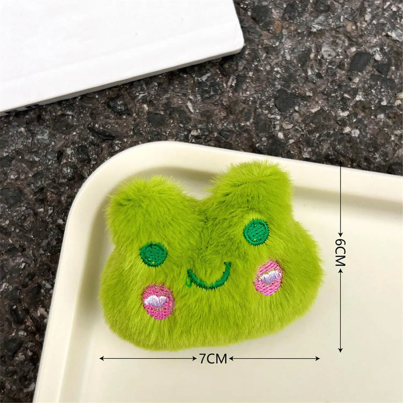 1PCS Cute Animals Frog Bear Panda Brooch Plush Rabbit Kawaii Badges Good Quality Pin For Kids Party Gifts Decoration On Bag Hat