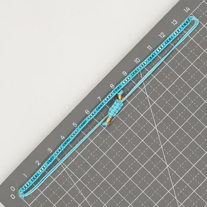 Women Miyuki Seed Beaded Bracelet Boho Jewelry Handmade Gift Rope Chain Charm Bracelets for Teen Girl Friendship Pulsera