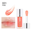6ml Crystal Jelly Moisturizing Lip Oil Plumping Safety Lip Gloss Makeup Sexy Plump Hydrating Lip Glow Oil Tinted Lip Plumper