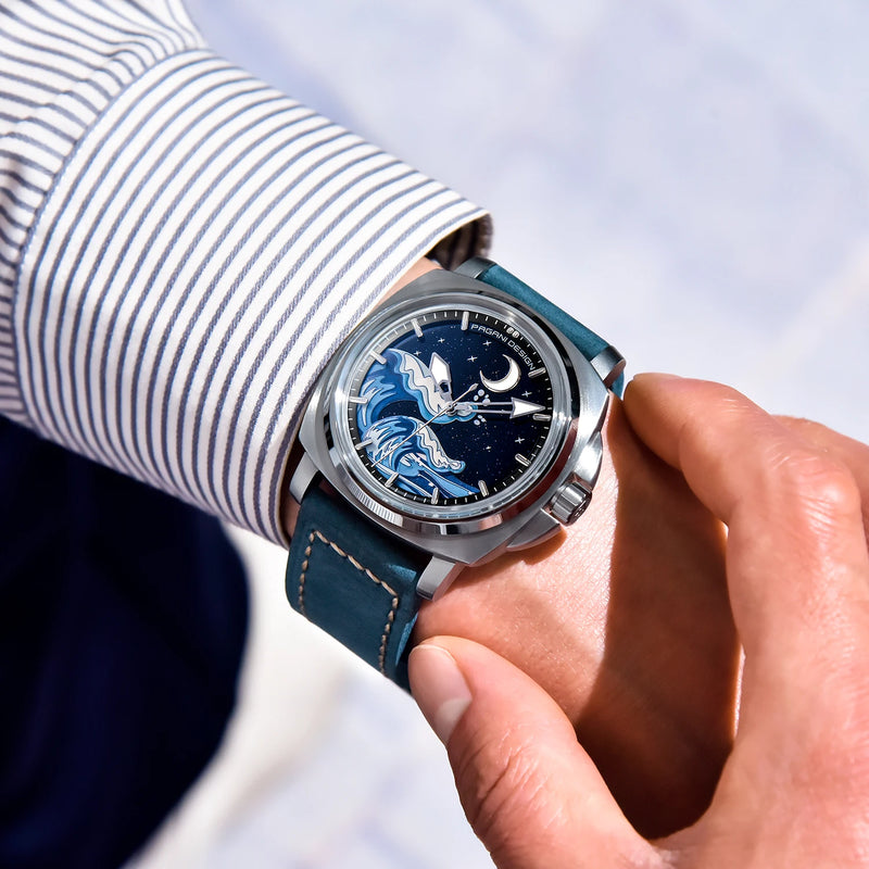 New PAGANI DESIGN 43MM Men Mechanical Watches Luxury Sapphire Glass Automatic Watch 100M Waterproof Super Luminous Watch for Men