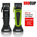 Professional BRDCLIP BRD106 2025 New Hair Clipper 7500RPM 5 Speed Control Hair Salon Trimmer DLC Blade with Charging Base Barber