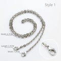 Silver Bag Chain Transformation Accessories Bag Straps Replacement Underarm Crossbody Shoulder Strap Metal Armpit Bag Chains