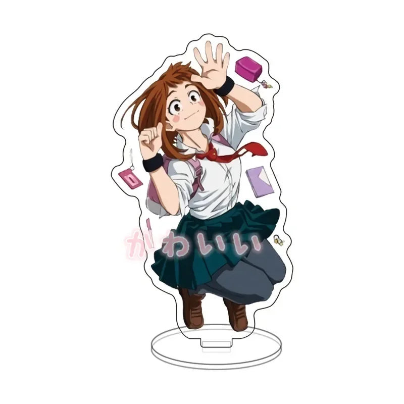 Anime Izuku Midoriya Katsuki Bakugo Tomura Shigalaki OCHACO URARAKA Acrylic Stand Doll Game Figure Model Plate Cosplay Toy Gift