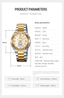 Reloj electrónico SKMEI 2310 resistente al agua para hombre, reloj de pulsera digital de acero inoxidable, reloj de lujo para hombre, reloj con movimiento, reloj para hombre