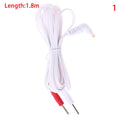 2/4Button 2/4pin Electrotherapy Electrode Lead Electric Shock Wires Cable For Massager Connection Cable Massage And Relaxation