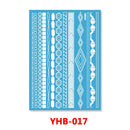 1PC Hanna Lace Tattoo Sticker White Silk Printing Waterproof Disposable Tattoo for Arm Sexy Bracelet