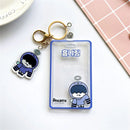 Kpop Photo Display Holder With Love Keychain Idol YEONJUN BEOMGYPicture Protector Sleeves Credit ID Cards Protective Case