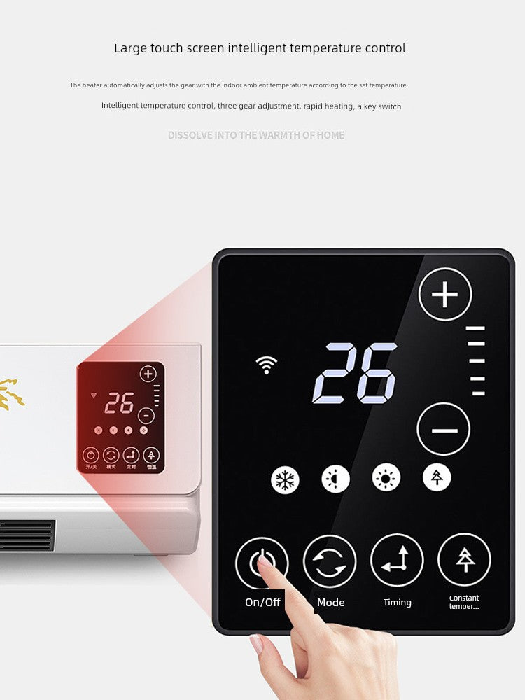 Buou Warm Air Blower For Home Indoor Heating Wall-Mounted Heater Movable Small Air Conditioning Bathroom Waterproof Save Electric Heater