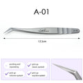 NATUHANA Anti-static Straight Eyelash Extension Tweezers Industrial Precision Curved Straight Lash Eyebrow Tweezers Makeup Tools