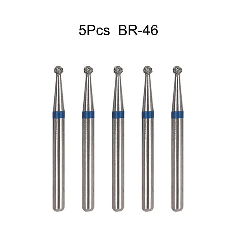 5Pcs/Bag Dental Diamond Burs Drill FG 1.6mm Bur For High Speed Handpiece Denspay Dental Bur Polishing Whitening Lab Material