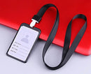 Women Men Bank Credit Card ID Holder Aluminium Alloy Business Card Case Work Card Badge Lanyard Holder Protector Cover