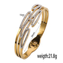 Stainless Steel Washable Non Fading Bracelet, Wings Set With Diamonds, Elastic And Openable Jewelry, Women's Jewelry Gift