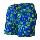 Terrific Swimming Trunks Eye-catching High Elasticity Quick Dry Sharp Printing Swimming Shorts