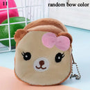 Cartoon Plush Animal Shape Mini Wallet Cute Pig Cat Sheep Wallets Creative Lovely Rabbit Plush Coin Purse Women Bag Accessories