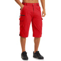 MAGCOMSEN Summer Men's Shorts Quick-drying Lightweight with 7 Pockets Waterproof 3/4 Shorts for Fishing Hiking