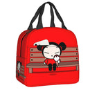 Cartoon Anime Pucca Lunch Bag Women Cooler Warm Thermal Insulated Lunch Box for Work School Office Picnic Food Tote Bags