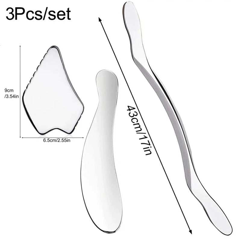 1/2/4/5/7pcs Stainless Steel Gua Sha Scraping Massage Tool IASTM Tools Help Relieve Sore Muscles,Soft Tissue Mobilization Tool