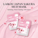 Mascarilla facial de barro Sakura japonesa (7 unidades), limpieza profunda, elimina puntos negros, control de grasa, mascarilla de arcilla, hidratante, cuidado facial.