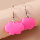 Aihua Acrylic Rain Clouds Earrings Long Tassel Rain Star Pendant Earrings Handmade Cute Cloud Earrings New In Jewelry Gifts