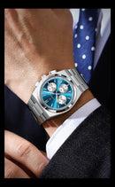 POEDAGAR Luxury Man Quartz Watch Sport Military Watch For Men Waterproof Luminous Date Chronograph Stainless Steel Men's Watches