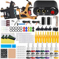 Beginner Complete Tattoo Kit Machine Gun Set with Mini Power Supply Grips Body Art Tools Set Permanent Makeup Tattoo set