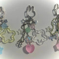 silly bunny keychains