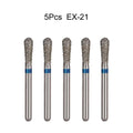 5Pcs/Bag Dental Diamond Burs Drill FG 1.6mm Bur For High Speed Handpiece Denspay Dental Bur Polishing Whitening Lab Material