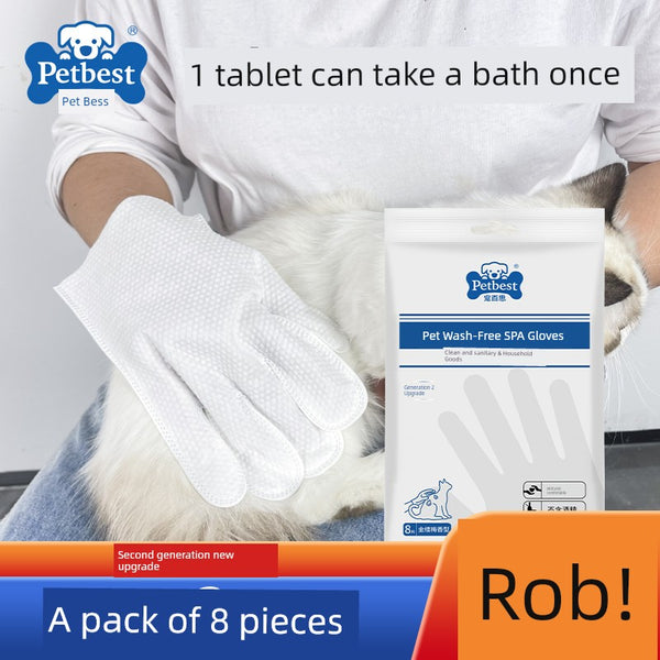Cat Cleaning Gloves Pet Disposable Wipes Dog Eye Cleaning Free Bath Neutral Tissue Dry Cleaning Supplies