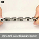 New Fashion Love Beauty Peace Girl Key Happy Forever Dad Italian Links Bracelet Stainless Steel Jewelry Diy Making