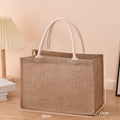 Linen bag Hand-painted cotton sacks Jute portable imitation sacks Linen bags Shopping bags Laminated bags