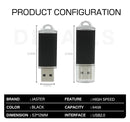50Pcs/lot USB 2.0 Flash Drive 128MB 1GB2GB 4GB 8GB Pen Drive 16GB Pendrive 32GB USB Stick 64GB Memory Flash Disk Free Laser Logo