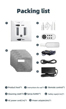 Robotic Window Cleaner Dual Water Spray,High Vacuum Suction Electric Window Washing Machine Smart Home Wall Glass Cleaning Robot