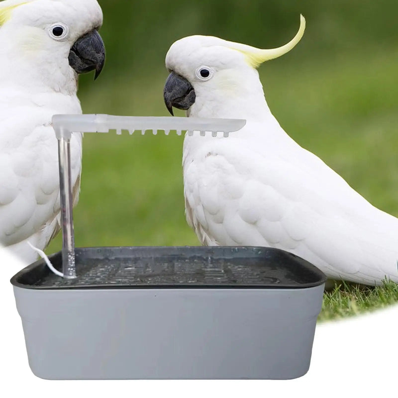 Automatic Pet Bird Bath with USB Cable Easy to Clean Parrot Bathtub for Cockatiel African Grey Water Bowl Lovebirds Budgie