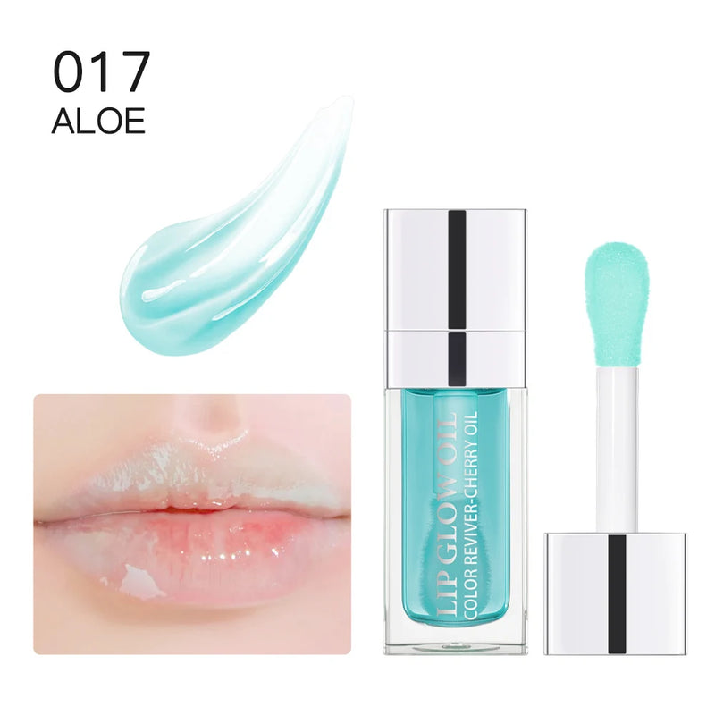 6ml Crystal Jelly Moisturizing Lip Oil Plumping Safety Lip Gloss Makeup Sexy Plump Hydrating Lip Glow Oil Tinted Lip Plumper