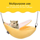 Hamster Cotton Nest Banana Shape House Hammock Bunk Bed House Toys Cage For Sugar Glider Hamster Small Animal Bird Pet Supplies