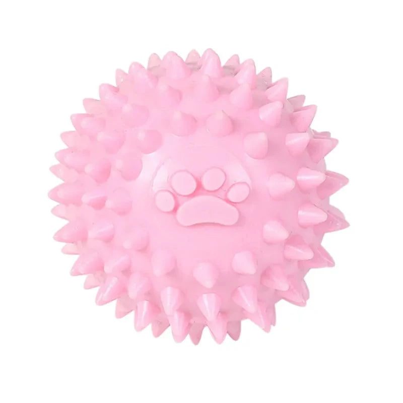 Interactive Pet Environmentally Friendly Non-toxic Molar Cleaning Tooth Footprint Small Ball Toy Dog Bite Toy Accessories