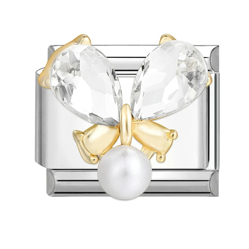 3D Charm Bracelet Rabbit Sun Flower Moont Italian Charm Links Fit 9mm Bracelet Stainless Steel Jewelry DIY Making Birthday Gift