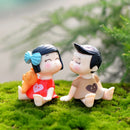 Miniature Fairy Garden Accessories Cute Kawaii Lovers Ornament Statue Figurines Home Garden Landscape Dollhouse Terrarium Decor