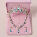 Bride Crown 3-piece Set of Artificial Crystal Sweet Birthday