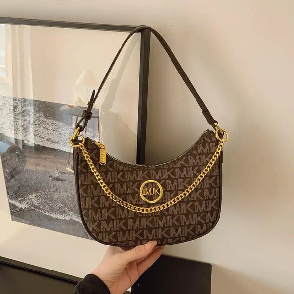 New Fashion Women's Bag Trend Brand Retro Chain Shoulder Crossbody Bag High Quality Versatile Armpit Bag Designer Luxury Handbag