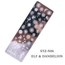 Christmas Nail Stamping Plates Cute Penguins Bear Winter Decor Deer Snowflakes Nail Stencils Printing Templates