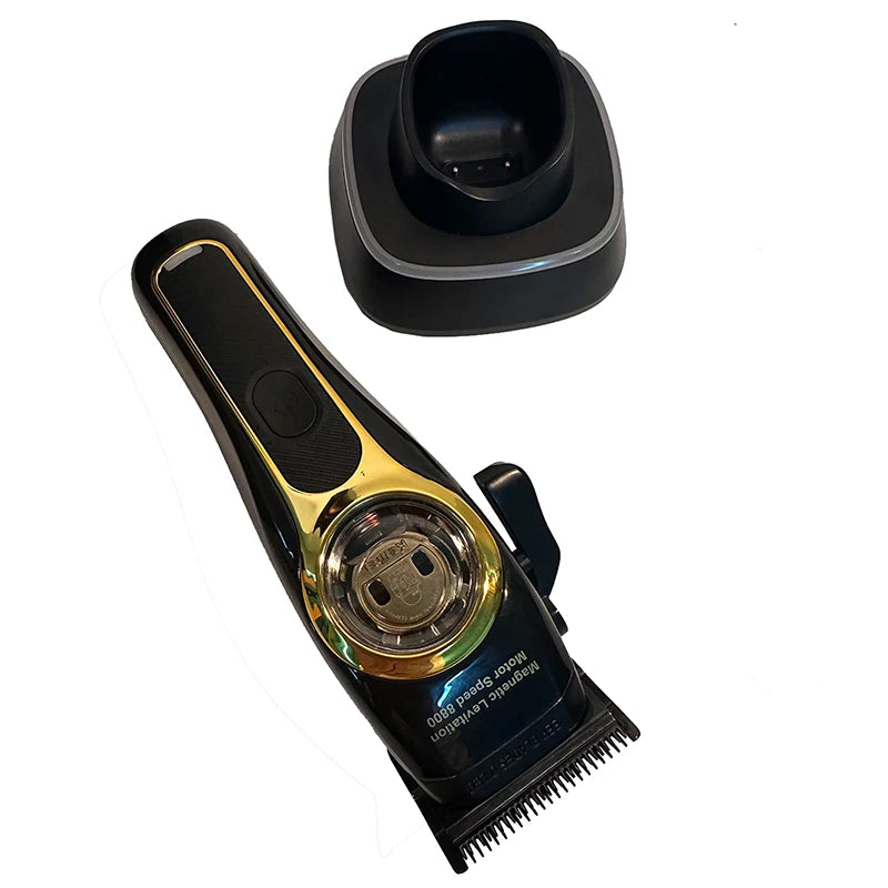 Cortadora de pelo profesional Kemei KM-2373 Baber con base de carga para hombres, cortadora de pelo eléctrica, regalo para hombres.