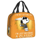Custom Rock Tees Group Walk Snoopy Lunch Bag Women Cooler Thermal Insulated Lunch Boxes for Kids School