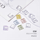 120/40/1pc Solid Glass Color Nail Art Display Board Tips Card Manicure Tools UV Gel Polish Palette Color Chart Nails Practicing