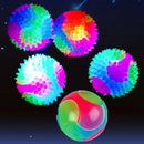 Pet Light Up Toy Ball Glowing LED Puppy Flashing Elastic Ball Toy Color Light TPR Ball Interactive Toys For Cats Small Dogs