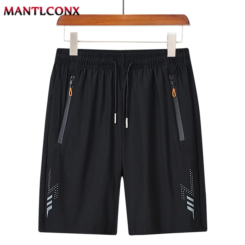 2024 New Summer Men's Shorts Quick Dry Gym Fitness Training Running Sports Shorts Men Elastic Workout Short Pants with Pockets