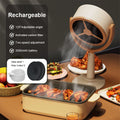 Portable Exhaust Fan Kitchen Hood Extractor Barbecue USB Charging Desktop Range Hoods Household Mini Suction Cooker Hood